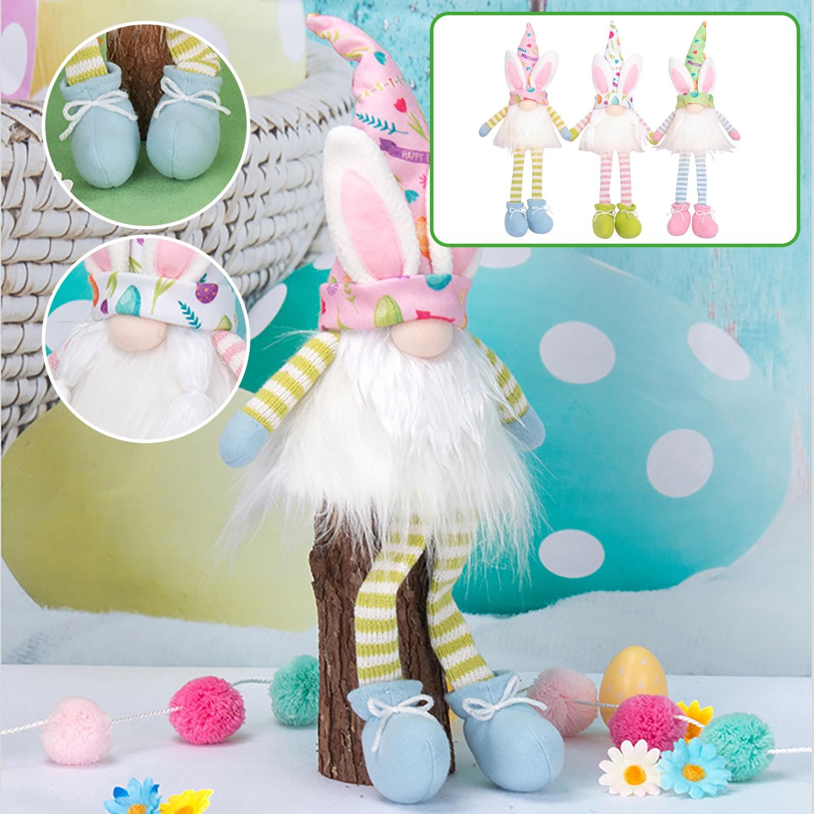 

Easter Spring Glowing Rabbit Goblin Doll Gnome Fabric Faceless Doll Ornament