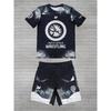 2026 Neues Sommer-Herren-United World Wrestling Sportbekleidungsset Kurzarm-T-Shirt und Shorts für MMA-Training Leicht