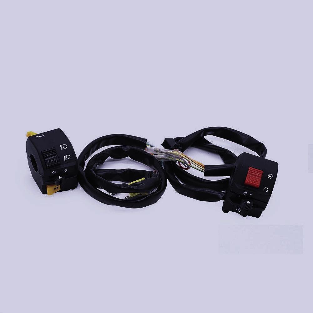 Wangjiang Taizi WJ250 GN250 Handlebar Seat Switch: Left/Right Brake Handle, Turn Signal, Start, Headlight Controls