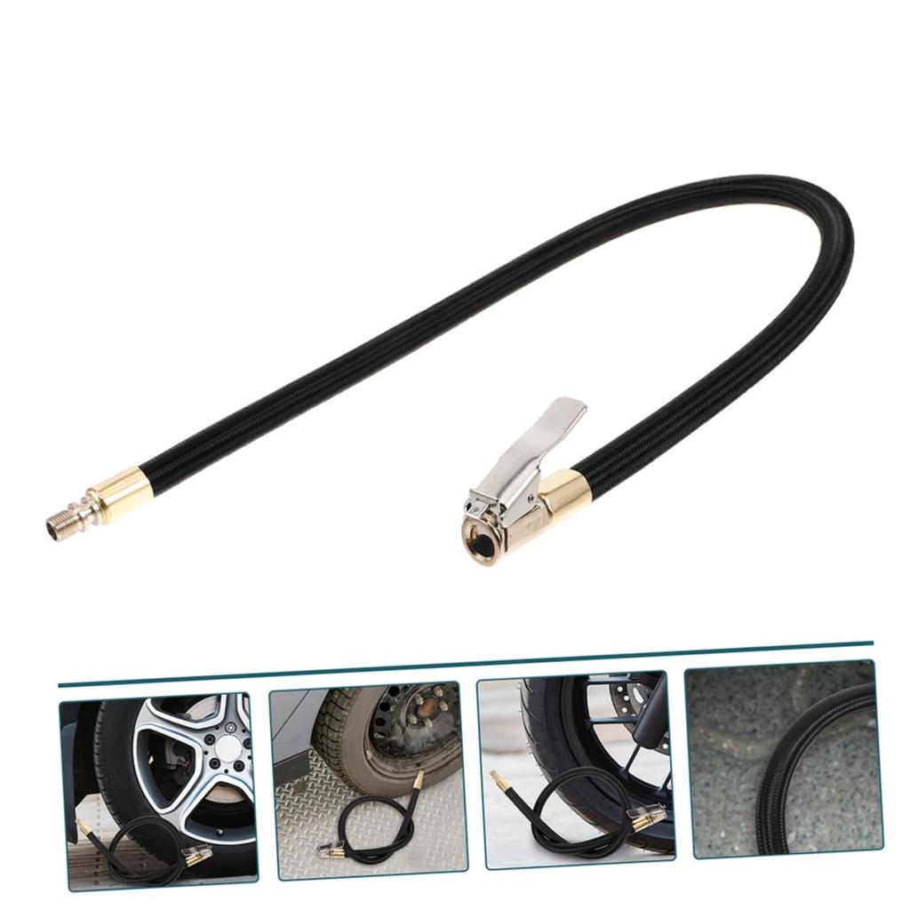 Obuyke Car Air Pump Extension Hose Replacement Hose for Quick Fill Air Pump
