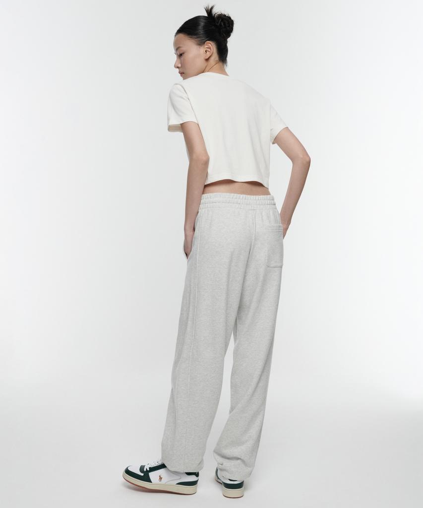 MUSINSA STANDARD WOMAN Women'S Wide Sweatpants [Melange Light Grey]