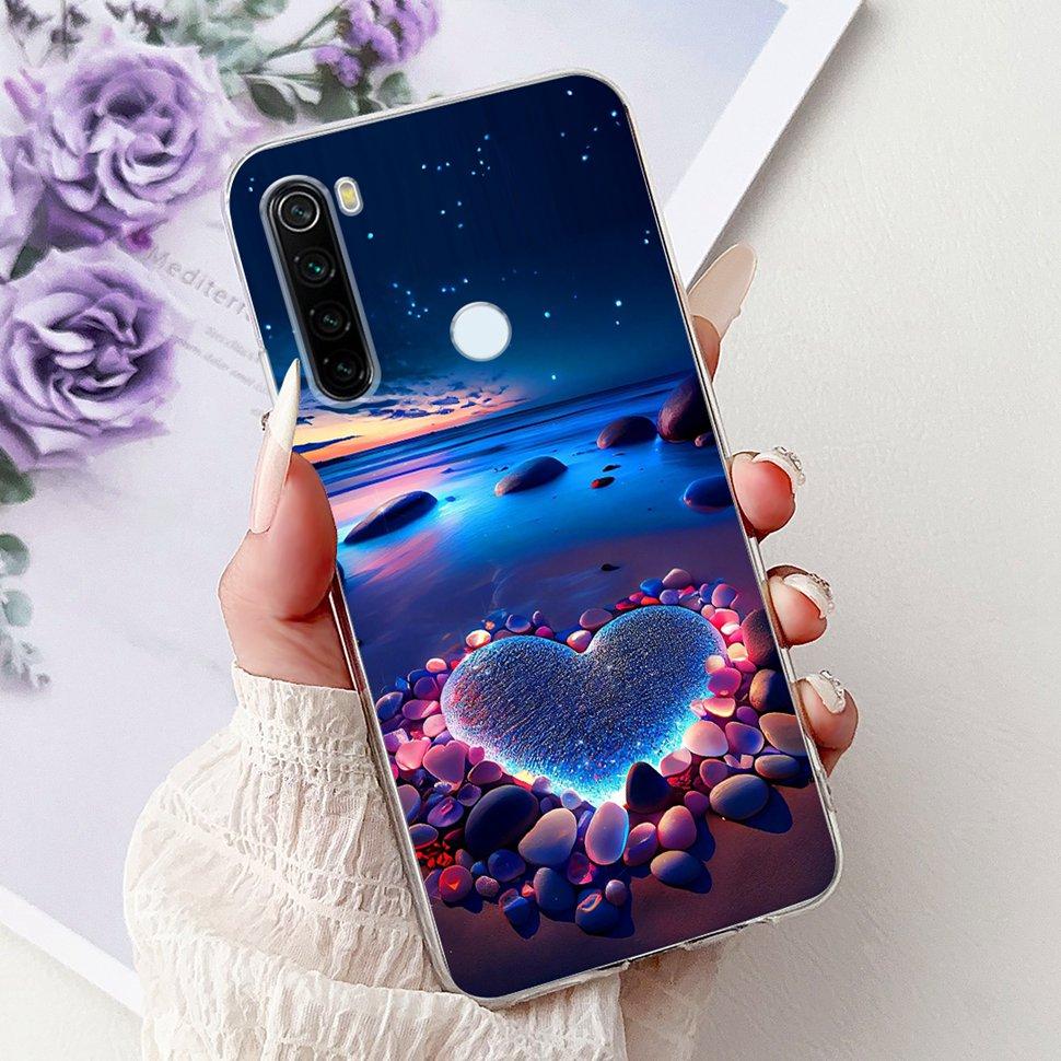 6,3" Silikonowe Etui Dla Xiaomi Redmi Note 8 Miękkie TPU Z Uroczy Wzorem Pokrowiec Etui Dla Redmi Note 8 Note8 Ochronna Obudowa Zderzak