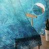 Snowflake Blue Winter Christmas Tulle Window Curtains Living Room Organza Sheer Voile Curtain Bedroom Kitchen Home Decor Drape