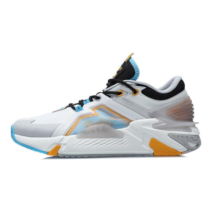 Li Ning 001 Ti Classic Low top Running Shoes Unisex Gray Blue AGLR009-1