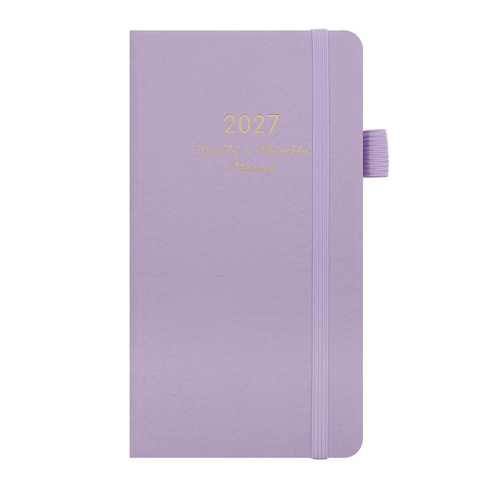 2027 English Pocket Planner: Portable 24K Weekly Schedule Notebook January - December 2027