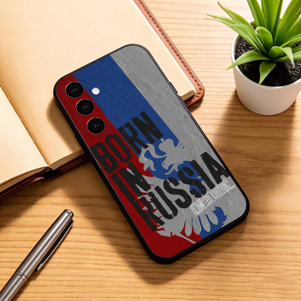 Russia F-Flag National Emblem  Phone Case For Samsung Galaxy A73,A72,A71,A70,A53,A52,A51,Others Soft Black Cover