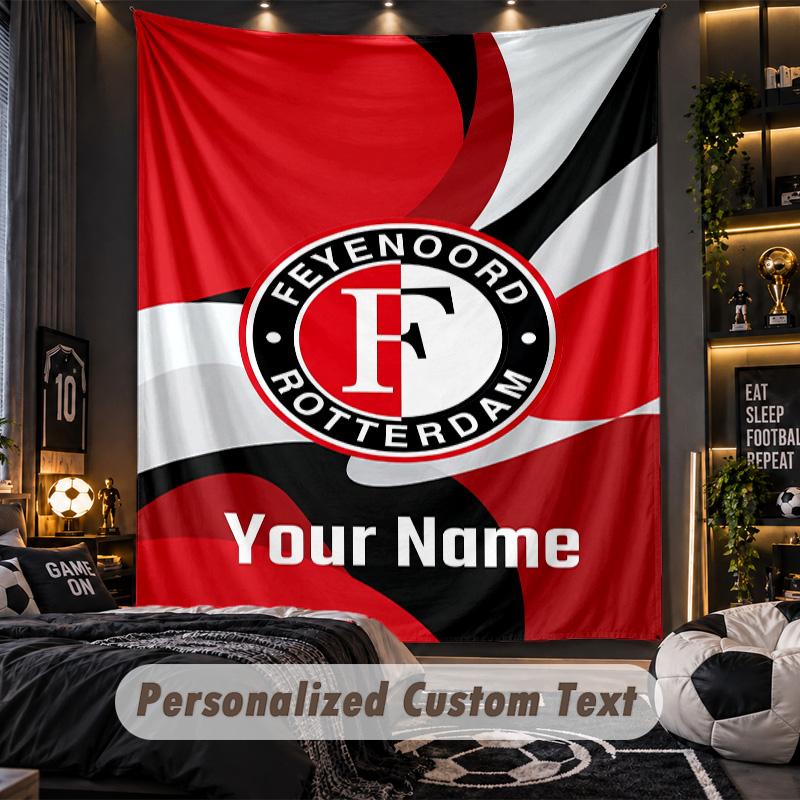 TapestryFeyenoord Custom Name Text Personalized Wall Hanging Tapestry Home Wall Decor