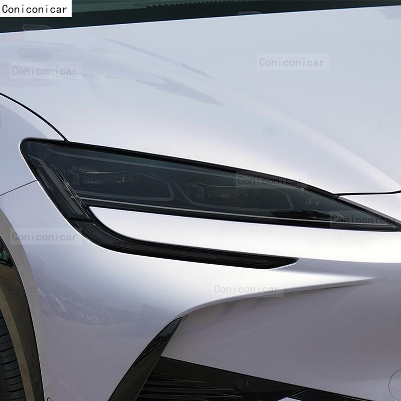 For BYD Sealion 07 2024 Car Headlight Smoked Black TPU Protective Film Front Light Tint Change Color Cover Sticker Accessories