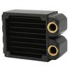 Water Cooling Radiator Double Layers 8 Pipes G1 4 Thread Brass Water Cooler with Screws for Engraving Machine Printer