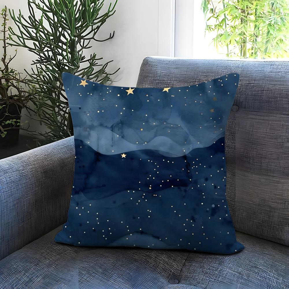 The Starry Sky Cushion Cover Comfortable Reversible Pillow Cover Ideal for Car Sofa Bedroom Beyond