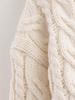 Autumn Chunky Knit Cable Long Cardigan for Women - Single-Breasted Design