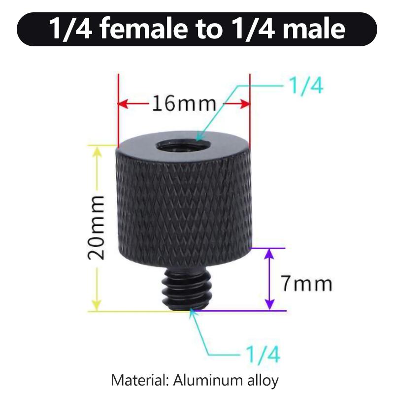 1/4 to 3/8 M5 M6 M8 Male to Female Conversion Thread Screws Tripod Screw Mount Adapter For GoPro insta360 DJI OSMO Action Camera