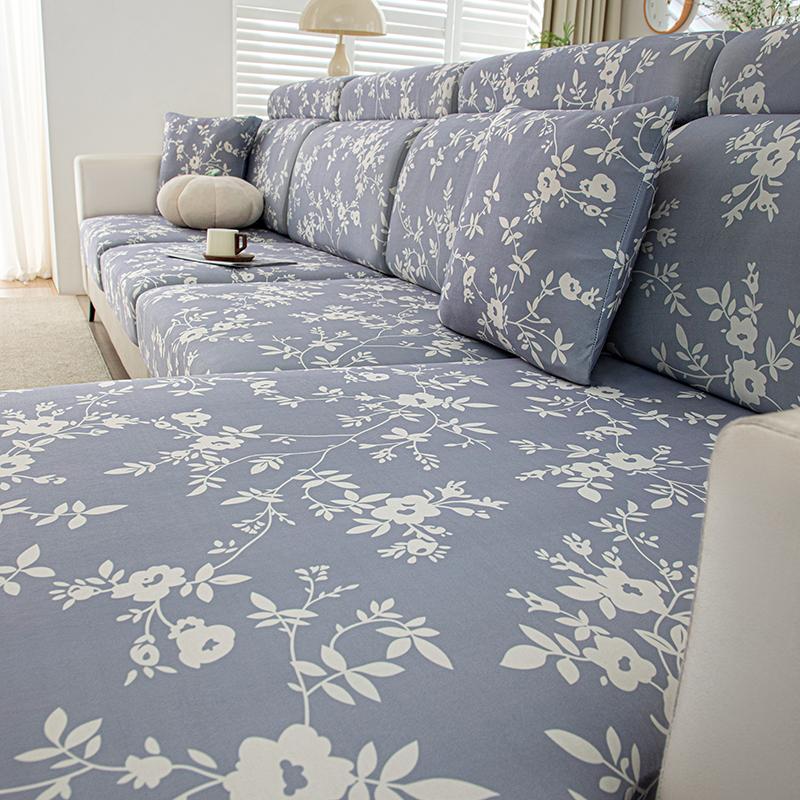 Flexible Chilly Feeling Sofa Seat Pad Cover Form Fitting Couch Protector Grippy Couch Cover Snuggly Launderable Sofa Protector