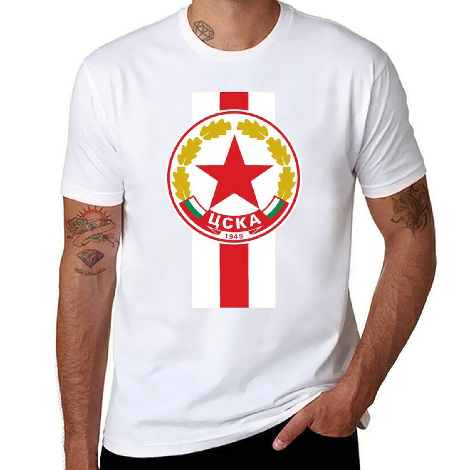 

CSKA Sofia Football fans ultras hooligans Bulgaria T-Shirt t shirts for man pack white man t shirts for men T-Shirt M