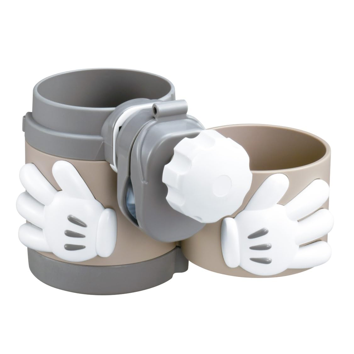 

Takara Tomy Issho Odekake Hug Cup Микки Маус Детский Автомобильный Подстаканник на 2 Стакана Совместимый с Детской Легкая Установка Держатель, Напитки, Двусторонний Дизайн, Кружка,