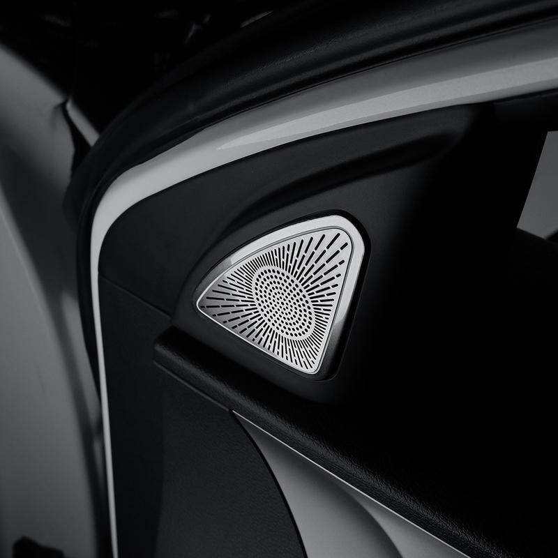 Stainless Steel A-Pillar Tweeter Speaker Cover Trim Fit Kia K3 Forte -2024 Interior Decor Parts