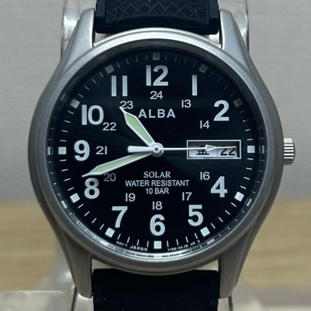 [USED] Seiko Alba AEFD557 Solar Military Watch