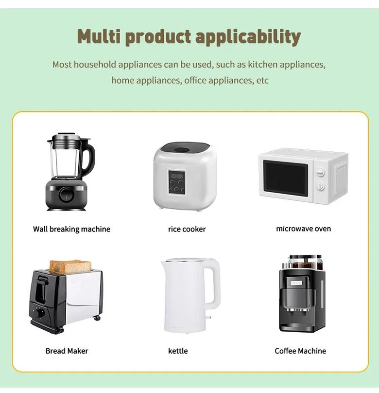 6PCS Kitchen storage wire winder, household traceless plug fixed power cord organizer wire and cable management home storage tools