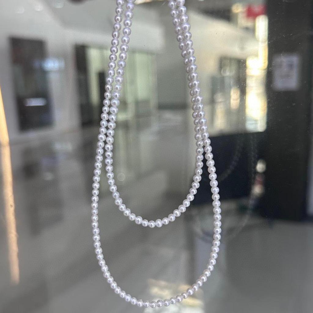 Shanshuihu Freshwater Baby Pearl Necklace - Genuine 3-4mm Pearls