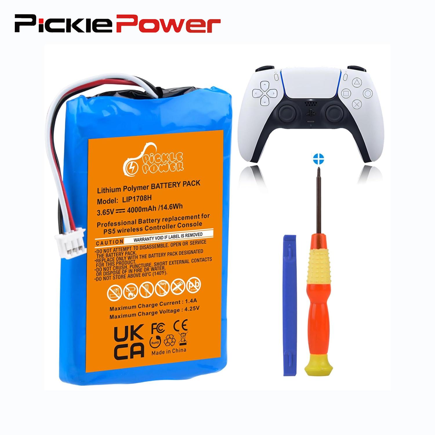 Pickle Power PS5 Controller Battery, 4000mAh