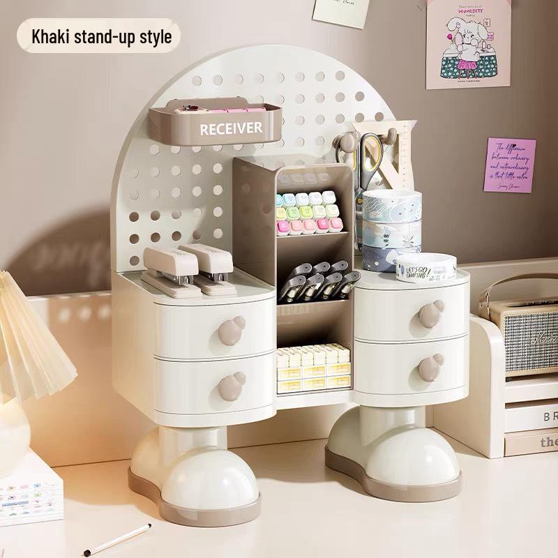 Desktop Vanity & Skincare Organizer: High-End Storage for Lipstick, Eyebrow Pencils & More