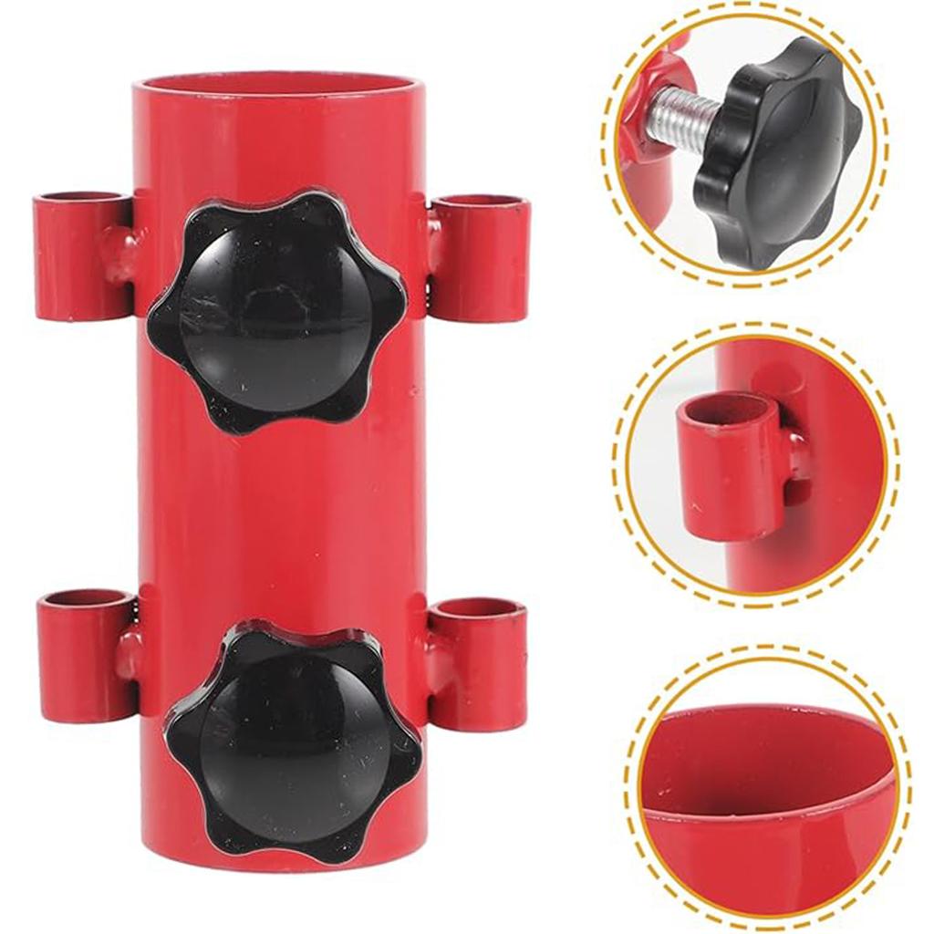 Camping Tent Rod Holders Reinforced Windproof Awning Rod Holder,Portable Tent Fixed Tube Pole Stand for Camping Fishing Hiking