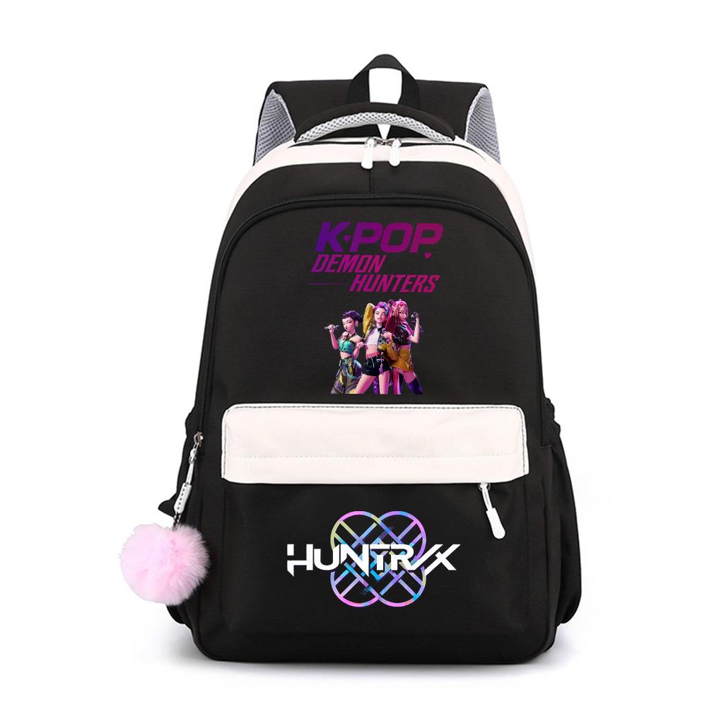 Anime Cute K-Pop Printed Large Capacity Waterproof Backpack for Teenger Student Girl Boy Schoolbag Bookbag Kid Gift Women Travel Bag Mochila