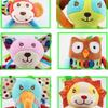 Baby Hanging Rattle Toys Cute Teether Toy Soft Stuffed Hand Grip Baby Toys Shaker Crinkle Squeaky Sensory Toys For Born Gift