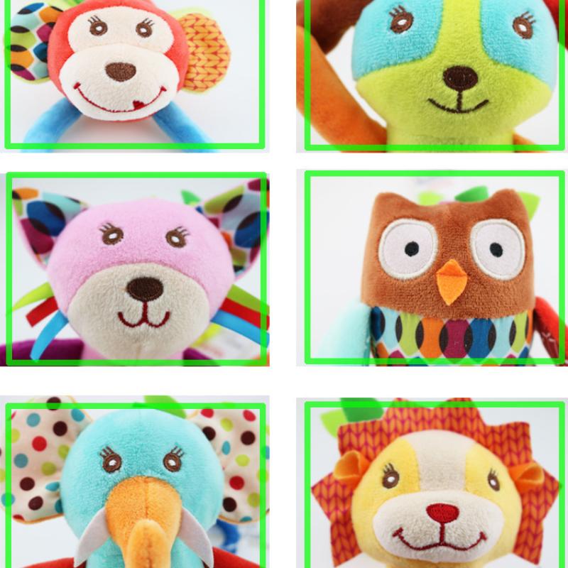 Baby Hanging Rattle Toys Cute Teether Toy Soft Stuffed Hand Grip Baby Toys Shaker Crinkle Squeaky Sensory Toys For Born Gift