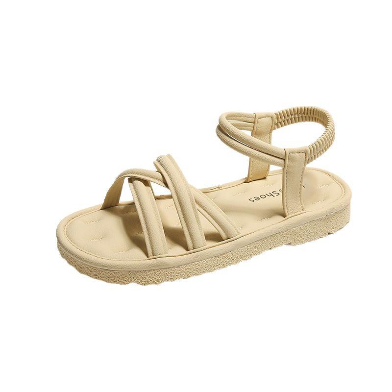 Roman Sandals 22 New Summer Flat Temperament Pregnant Women Beach Shoes High-end Sandals