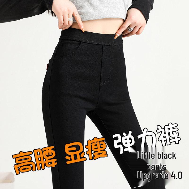 

Plus Size High Waist Flannel Lined Leggings for Spring & Autumn: Warm, Slimming, and Comfortable. L (100-115 jin)