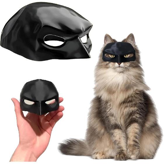 Cat Bat Cosplay Hat, 2025 New Bat Mask for Cat, Batcat Mask, Cute Cat Bat Cosplay Hat Funny Bat Cat Avenger Mask, Halloween Costumes Accessories for