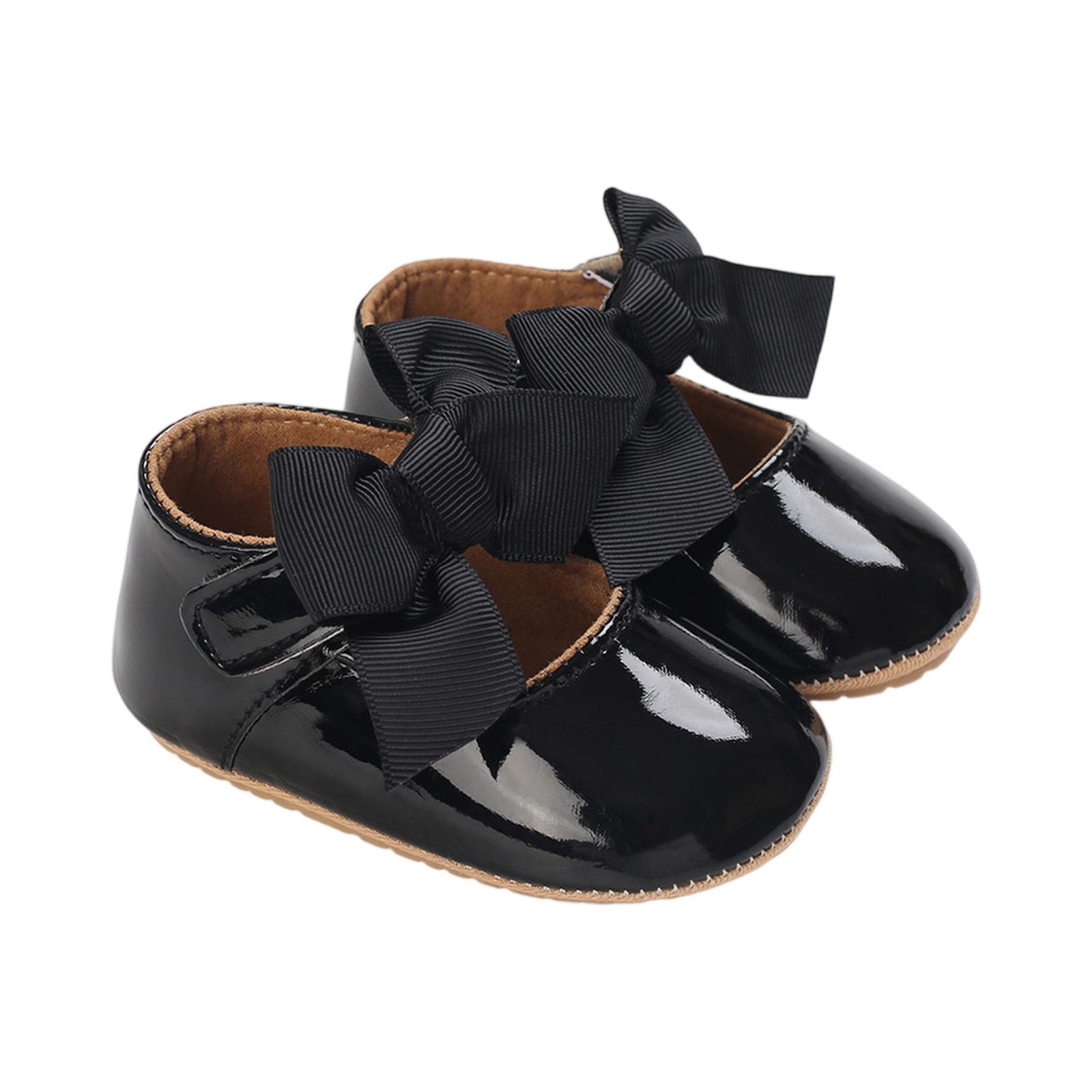 

Baby Bow Princess Shoes - Soft Sole Infant Footwear 1