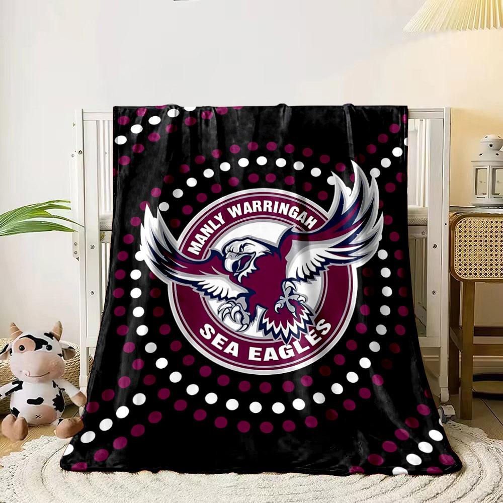 Circular dot patterns in maroon and white on a black background. for all seasons blanket lunch break throw gift 80cm x 120cm