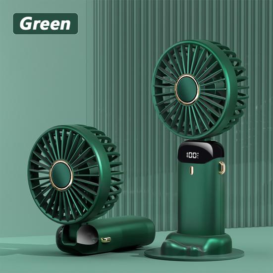 3000mAh Practical Real-time Display Mini Fan LED Lightweight Cooling
