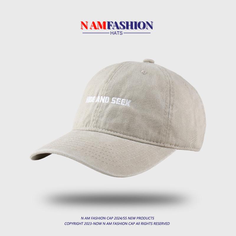 

Универсальная женская бейсболка с вышивкой: Модная корейская летняя шляпа от солнца Adjustable светло-бежевый