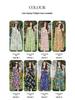 Elegant Plus Size Floral Cotton-Silk Sleeveless Summer Dress
