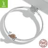 Ziyun Original Niedliche Schnecke Herr. DIY S925 Silber Perlenarmband SCC2064