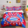 Bayern Munich Logo Bedding Set Bedding Duvet Cover Set Duvet Cover Pillowcases Home Decor (1 * Duvet Cover 2 * Pillowcases, Without Duvet Insert)