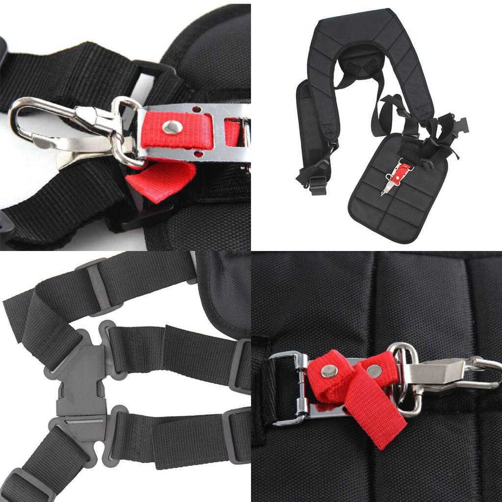 Ergonomic Double Shoulder Strap For Grass Trimmers Heavy-duty Secure Fit Brush Cutter Harness