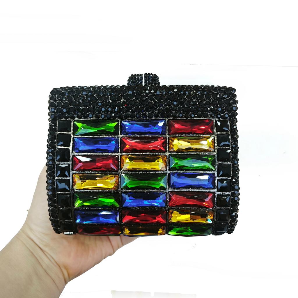 New Diamond Dinner Bag Glass Rhinestone Banquet Rhinestone Clutch Purse