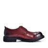 Big Head Genuine Leather Men's Lace-up Formal & Casual Round Toe Shoes, Large Size, Handmade for Wedding & Business