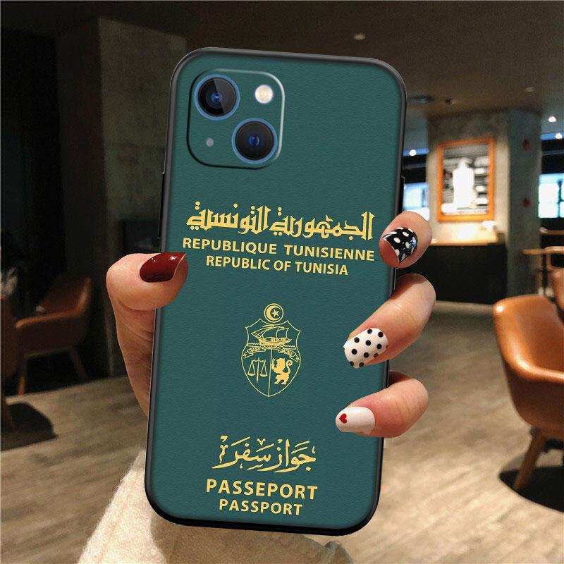 IK72 Tunisian Flag Passport Shell Phone Case for Samsung Galaxy Note 10 20 S23 S24 S25 Ultra FE Plus Edge Lite A02S A35 A07 A17
