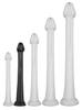 Whale Dildo M 40 X 5.5cm - Tip 4.6cm Black - DarkSil - SILICONE DILDO