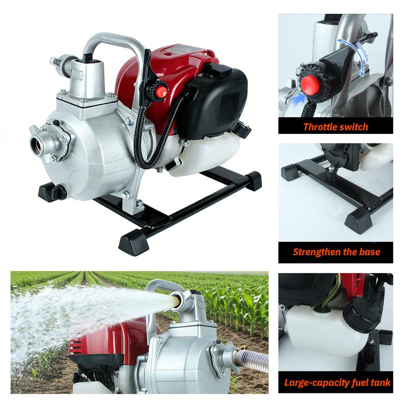 4 Stroke Gas-power Engine Water Pump Lawnmower Conversion Water Pump Agricultural Irrigation Household Suction Pump
