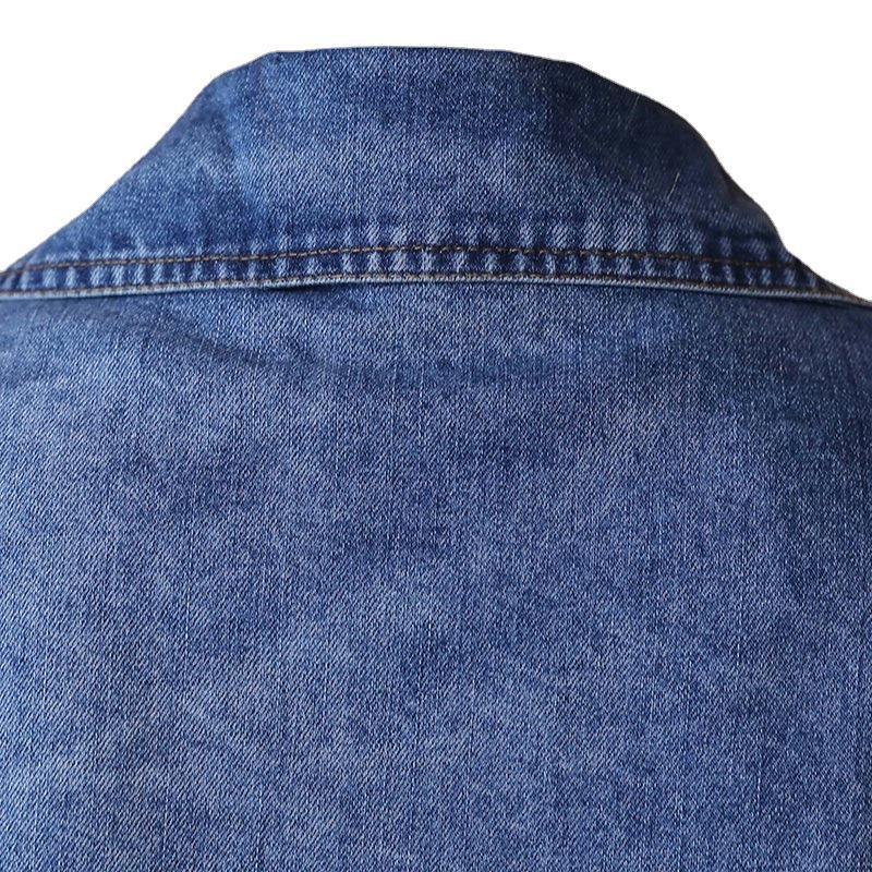 VANGULL Brand Women's Mid-length Denim Jacket Spring and Autumn Loose All-match Hooded Top Jacket