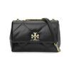 Tory Burch Kira Diamond Quilted Flap Magnetic Closure Leather Crossbody Shoulder Bag Small Women Bags Black 154706-001