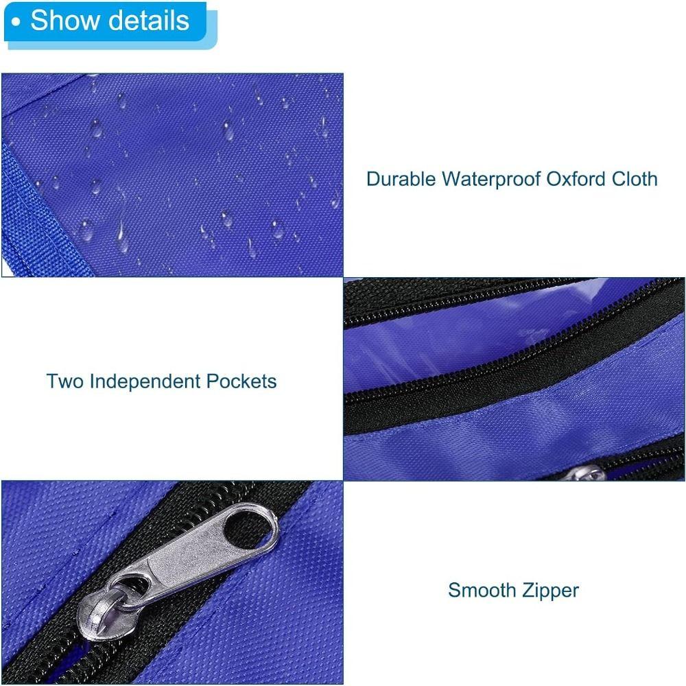Double Layer Pencil Bag Expandable Pencil Case Portable Pen Holder Binder Pouch  School