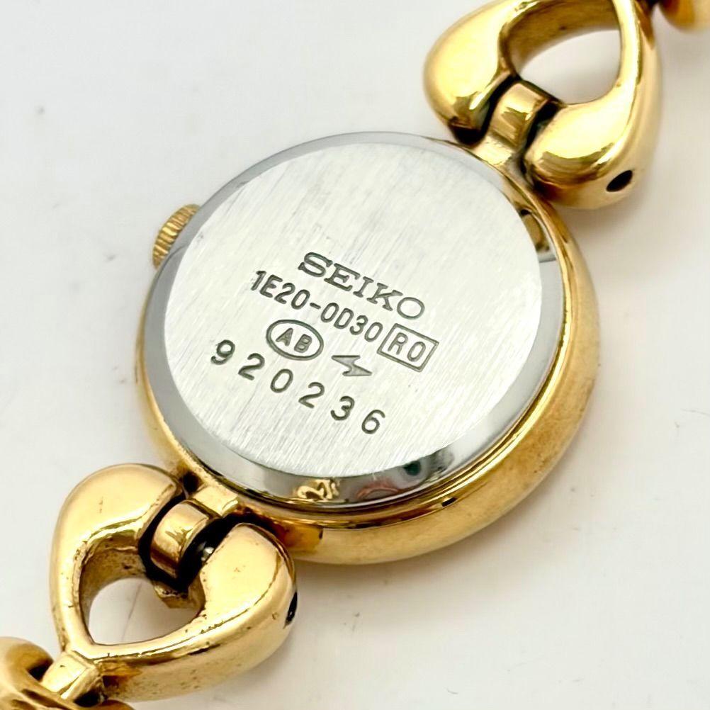SEIKO Gold Heart 920236 [Excellent Condition/ New Battery] Ladies' Watch, Design, 1E20-0030