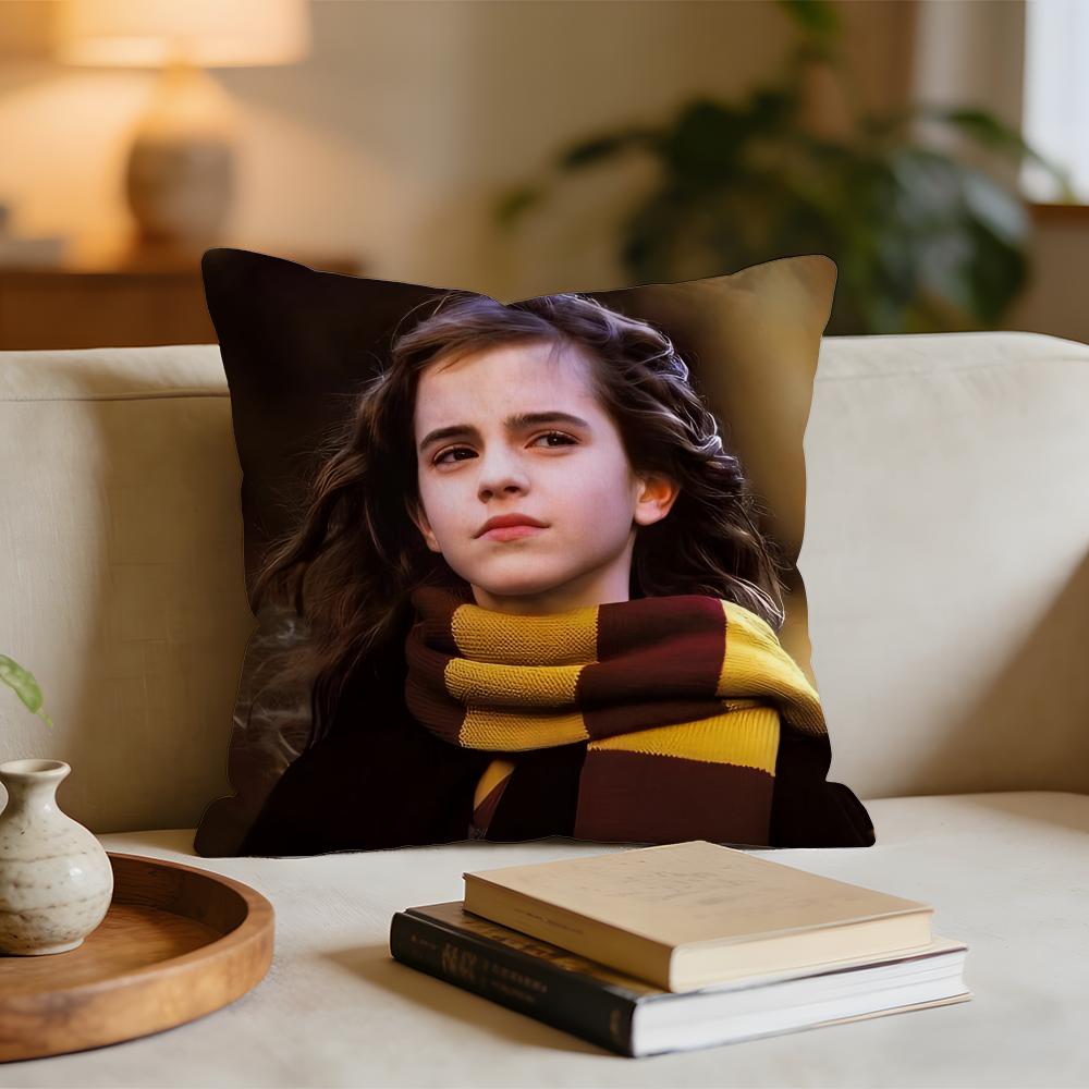 

Hot Actor EEmma Watson Cushion Cover Short plush pillowcase for bed sofa carwashable 30x30cm